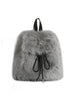 Faux Fur Drawstring Backpack