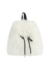 Faux Fur Drawstring Backpack
