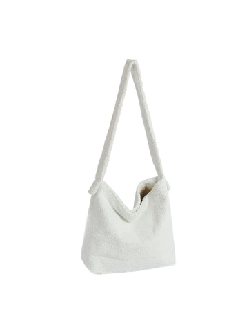 Cozy Fleece Plush Shoulder Hobo Bag