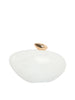Marbled Stone Acrylic Evening Clutch with Gold Metal Handle