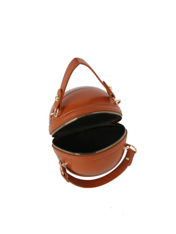 Basketball Design Round Crossbody Bag