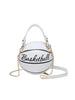 Basketball Design Round Crossbody Bag