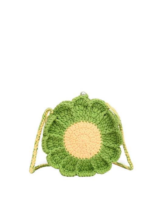 Sunflower Crochet Shoulder Bag
