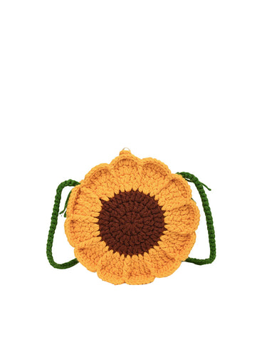 Sunflower Crochet Shoulder Bag