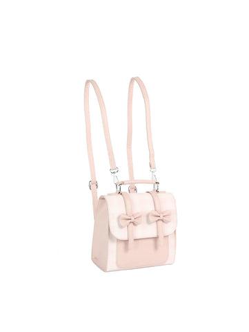 Cute Plaid and Bow Petite Fashion Backpack