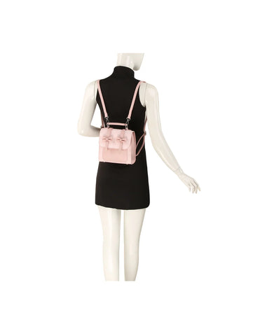 Cute Plaid and Bow Petite Fashion Backpack