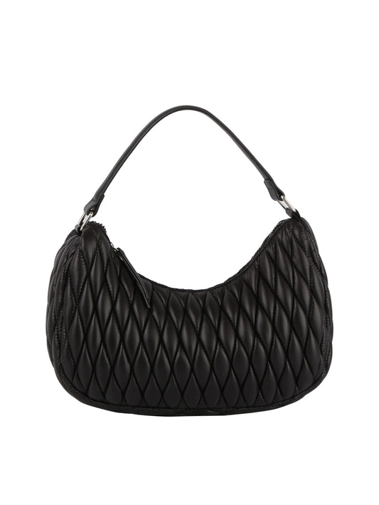 Quilted Design Hobo Handbag