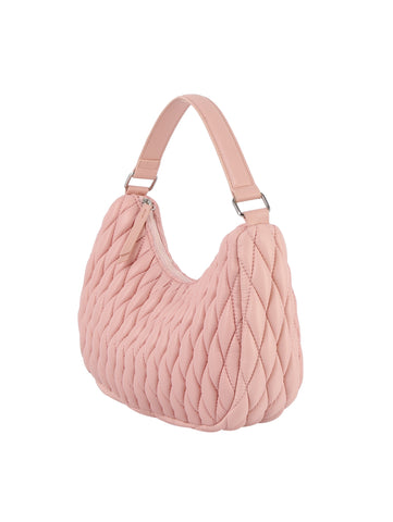 Quilted Design Hobo Handbag