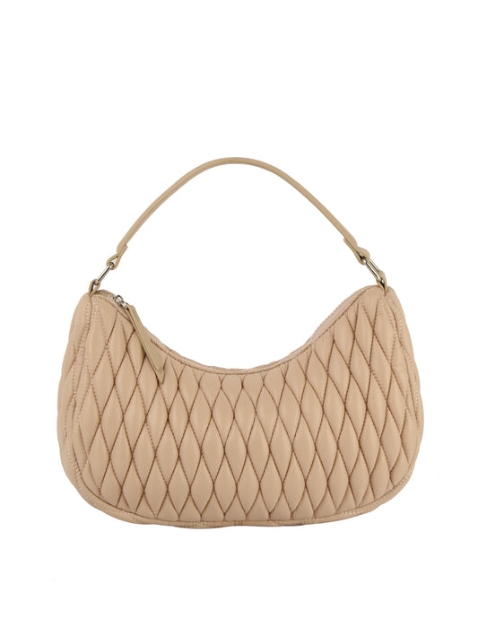 Quilted Design Hobo Handbag
