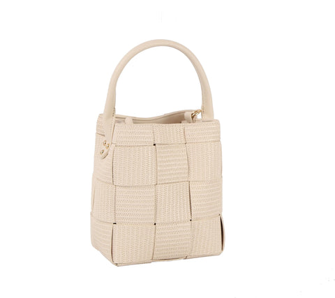 Woven Petite Bucket Bag