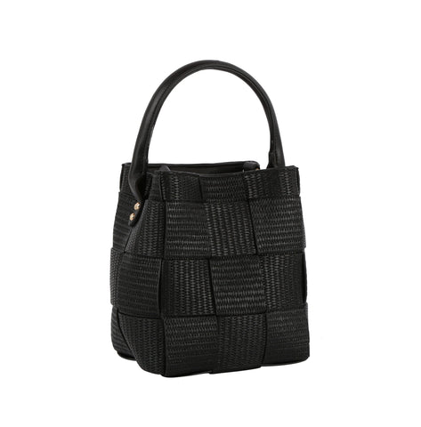 Woven Petite Bucket Bag