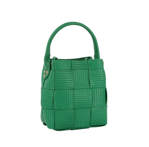 Woven Petite Bucket Bag