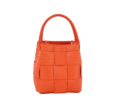 Woven Petite Bucket Bag