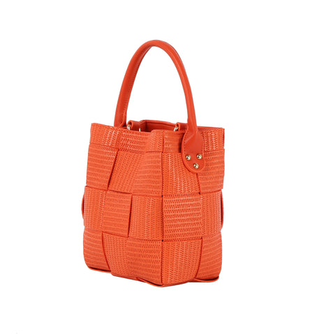 Woven Petite Bucket Bag