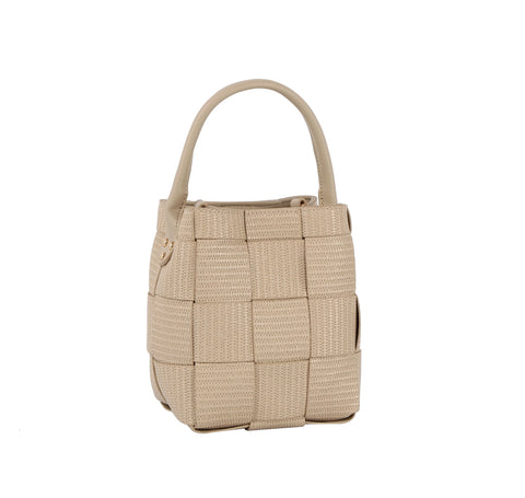 Woven Petite Bucket Bag