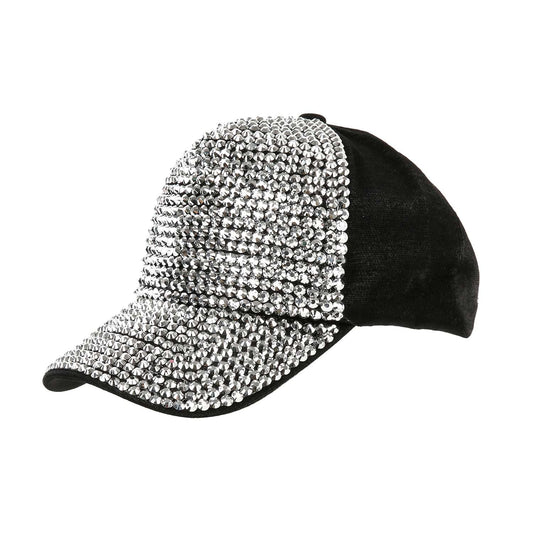 Dazzling Rhinestone Covered Fashion Baseball Hat