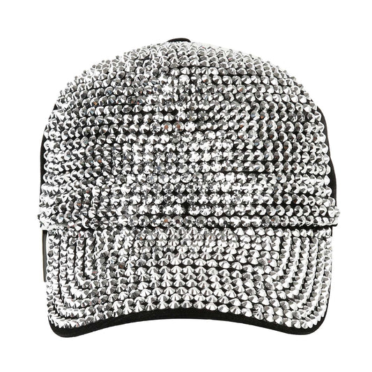 Dazzling Rhinestone Covered Fashion Baseball Hat