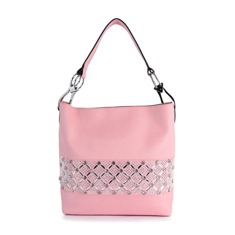 Rhinestone Bling Fashion Hobo Handbag