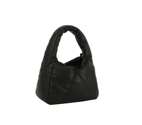 Quilted Nylon Puffer Hobo Handbag