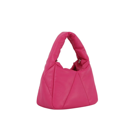 Quilted Nylon Puffer Hobo Handbag