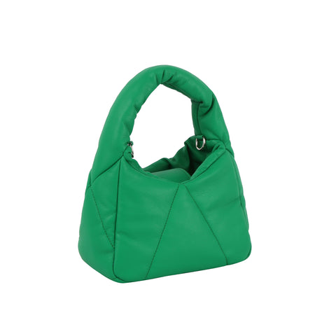 Quilted Nylon Puffer Hobo Handbag