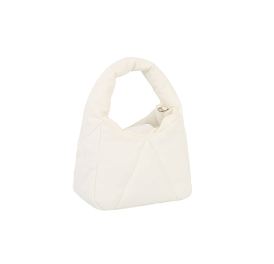 Quilted Nylon Puffer Hobo Handbag
