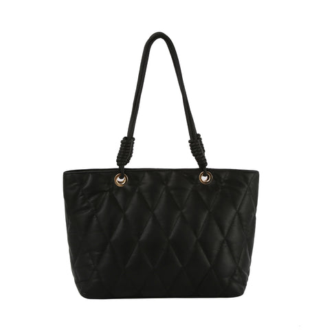 Classic Quilted Tote Handbag