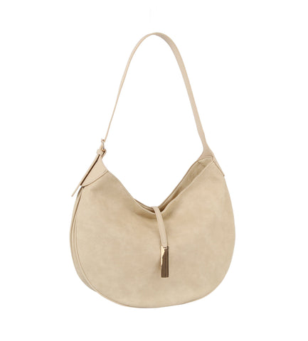 Decorative Flap Hobo Handbag