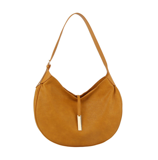 Decorative Flap Hobo Handbag