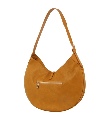 Decorative Flap Hobo Handbag