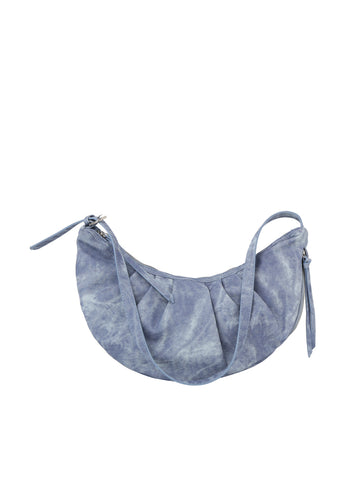 Pleated Design Denim Hobo