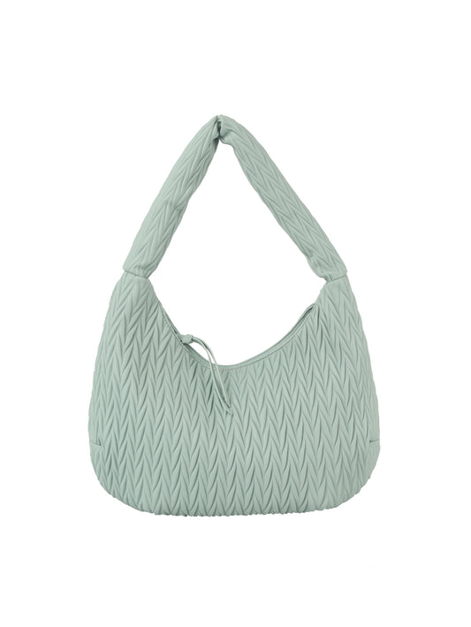 Embossed Classic Hobo Handbag