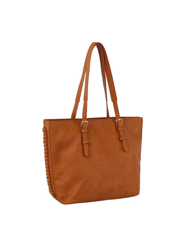 Classic Whipstitch Accented Tote