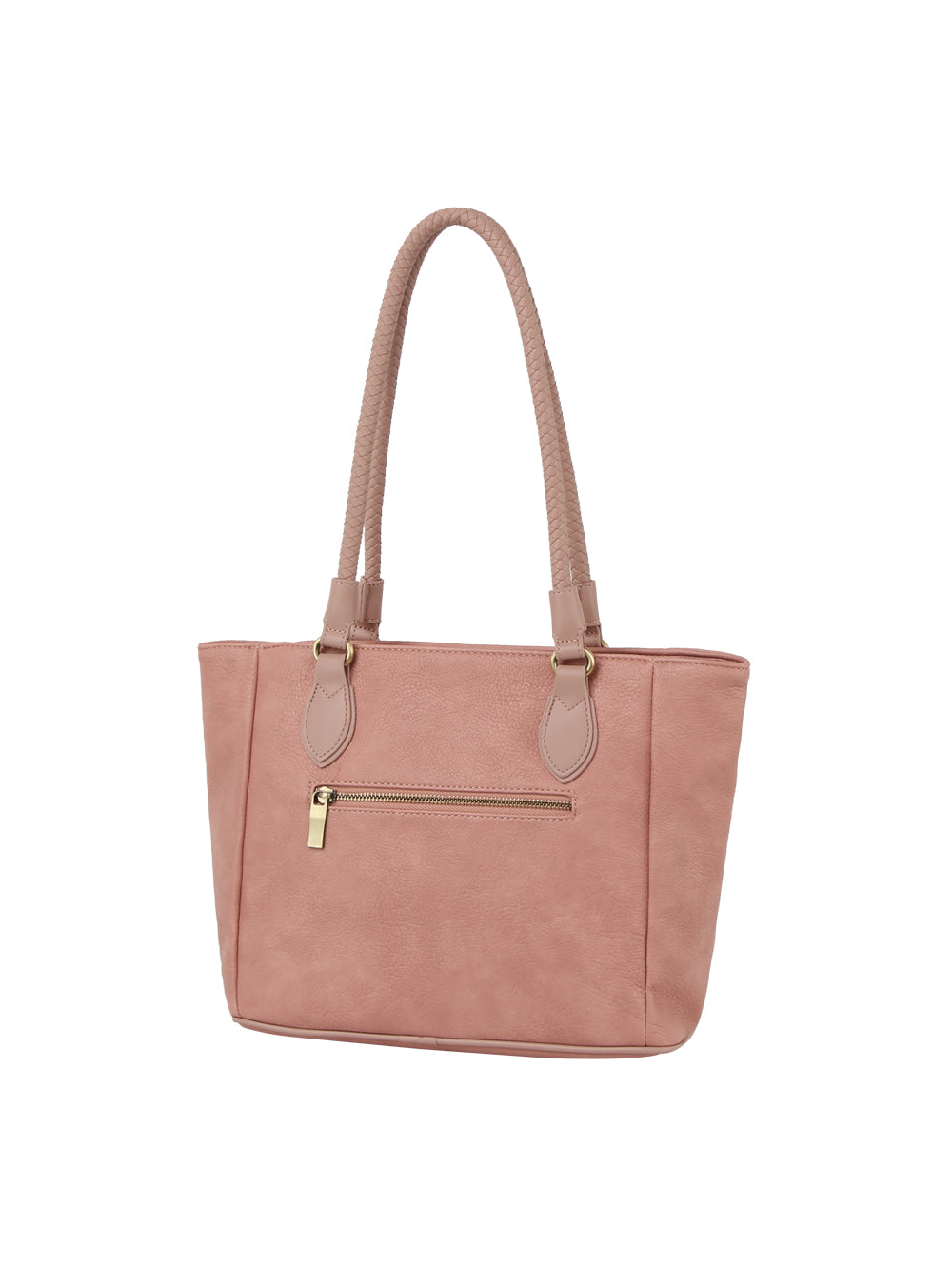 バッグ fake leather hand bag Braided Faux Leather Point Detail Tote Bag – handbagexpress