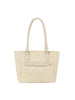 Braided Faux Leather Point Detail Tote Bag