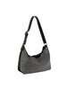 Rhinestone Denim Hobo Handbag