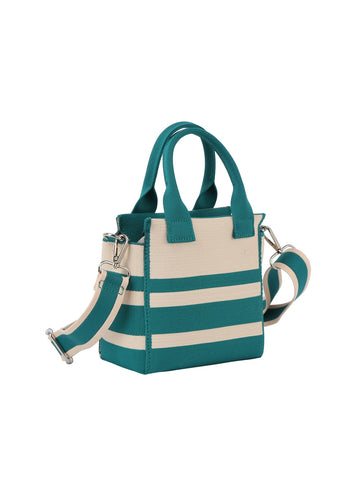 Petite Striped Tote Handbag