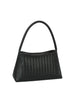 Woven Design Structured Shoulder Bag
