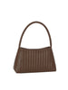 Woven Design Structured Shoulder Bag