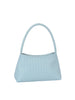 Woven Design Structured Shoulder Bag