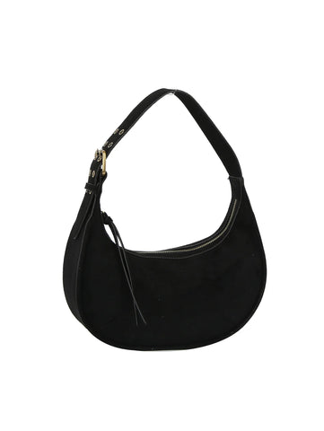 Buckle Accented Petite Hobo Handbag