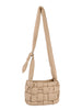 Woven Puffer Shoulder Bag