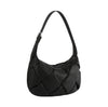 Puffy Woven Hobo Handbag