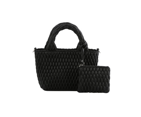 Two Piece Mini Quilted Tote Set