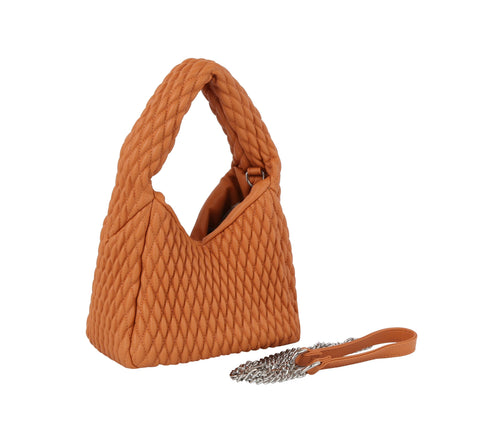 Petite Quilted Puffer Hobo Handbag