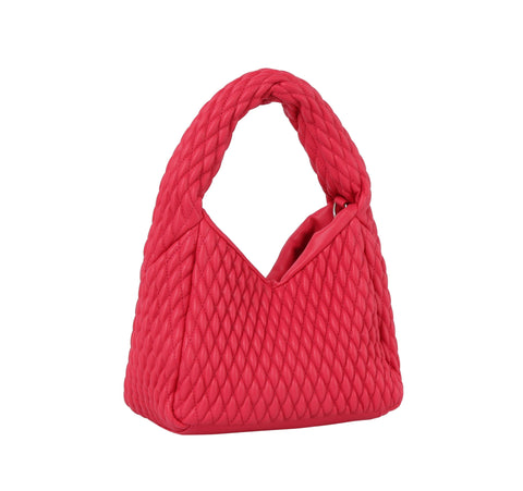 Petite Quilted Puffer Hobo Handbag