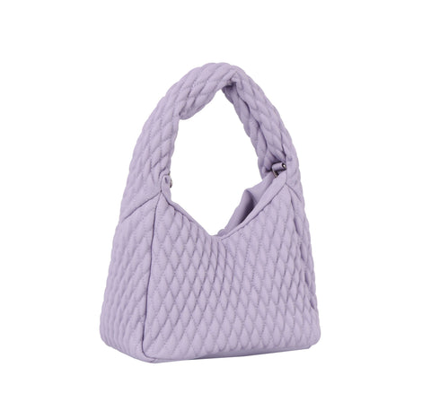 Petite Quilted Puffer Hobo Handbag