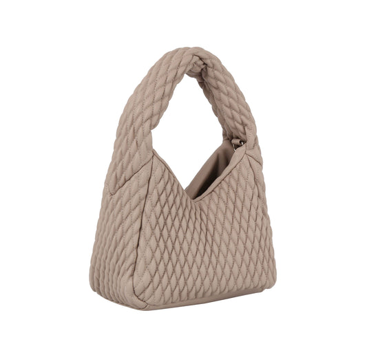 Petite Quilted Puffer Hobo Handbag