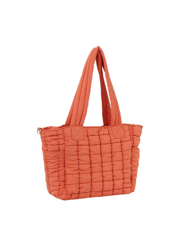 Quilted Puffer Design Tote Handbag