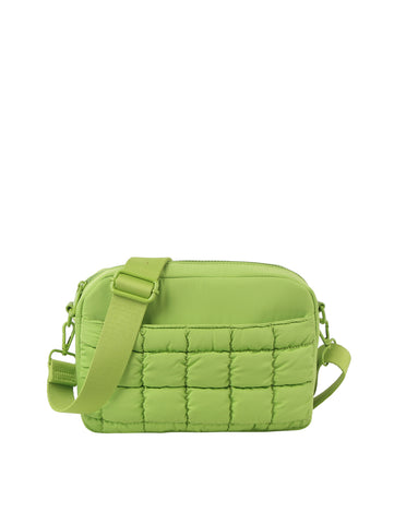 Quilted Puffer Front Pocket Crossbody Bag